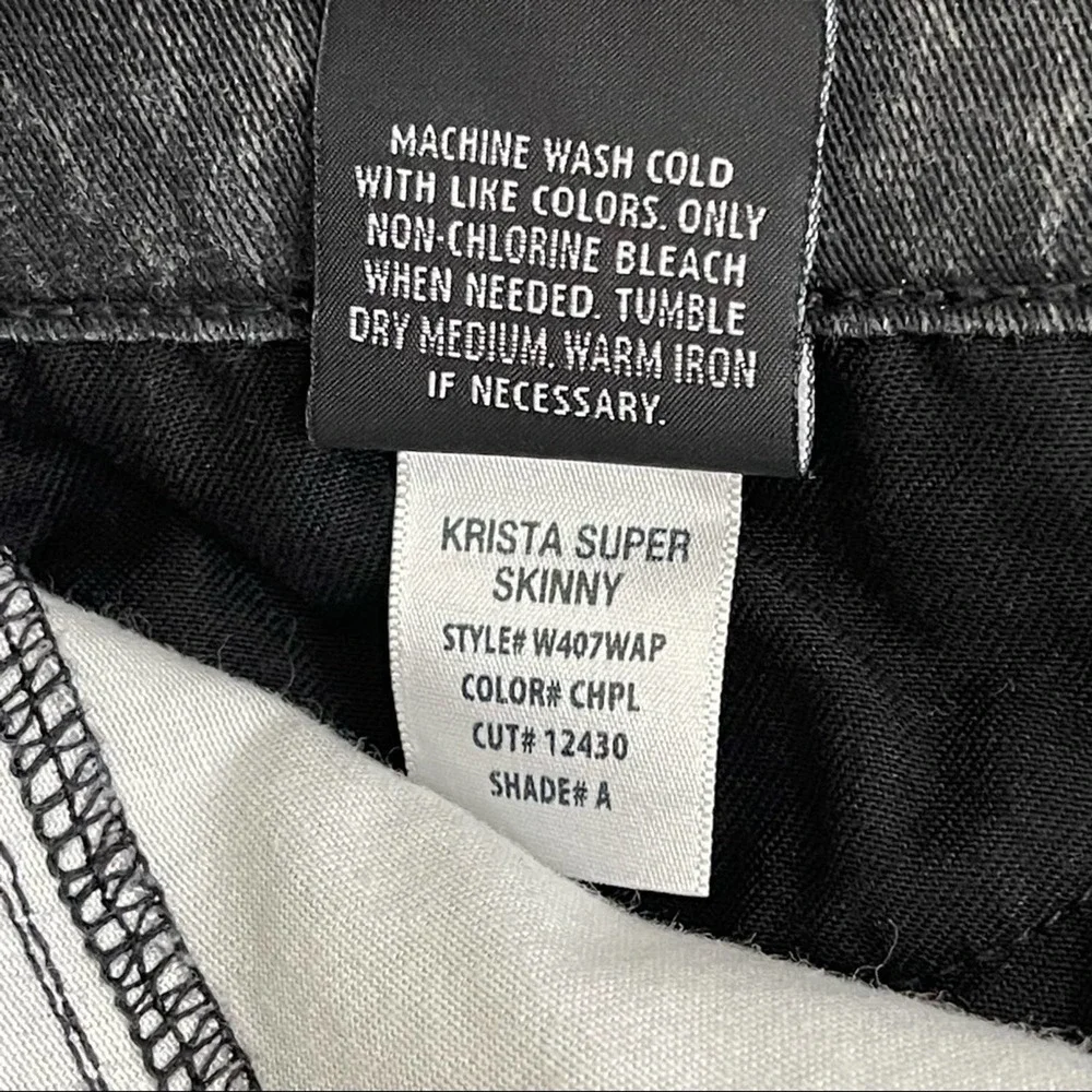 HUDSON Krista Super Skinny Stretch Denim Jeans Pattern Pant 29 - Picture 8 of 9